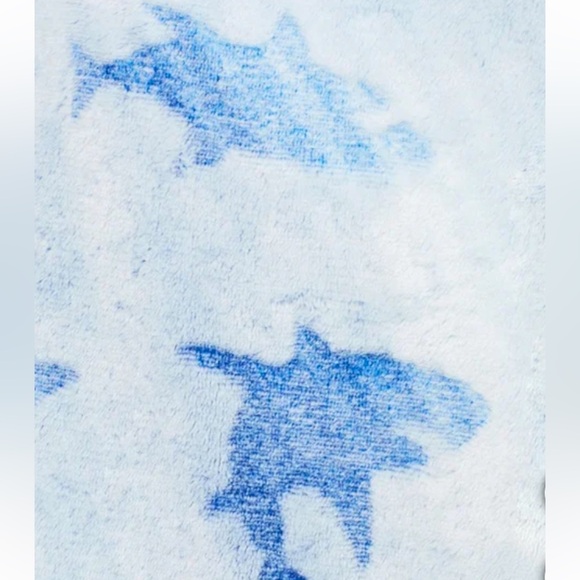 SAINT EVE YOUTH HOODED FLEECE SLEEPER/SIZE: 7/8 BLUE SHARK - Picture 8 of 13